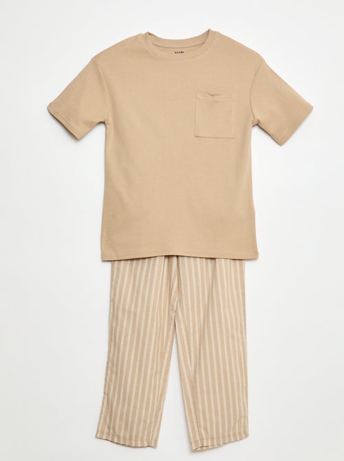 Conjunto de pijama largo - 2 piezas - Kiabi