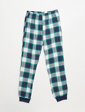 Conjunto de pijama largo bimateria camiseta + pantalón - 2 piezas