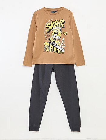 Conjunto de pijama largo 'Bob Esponja' camiseta + pantalón - 2 piezas