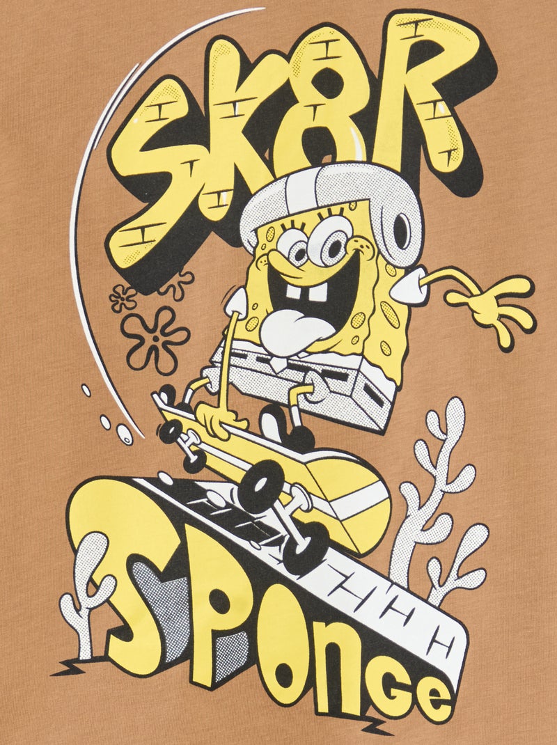 Conjunto de pijama largo 'Bob Esponja' camiseta + pantalón - 2 piezas Azul - Kiabi
