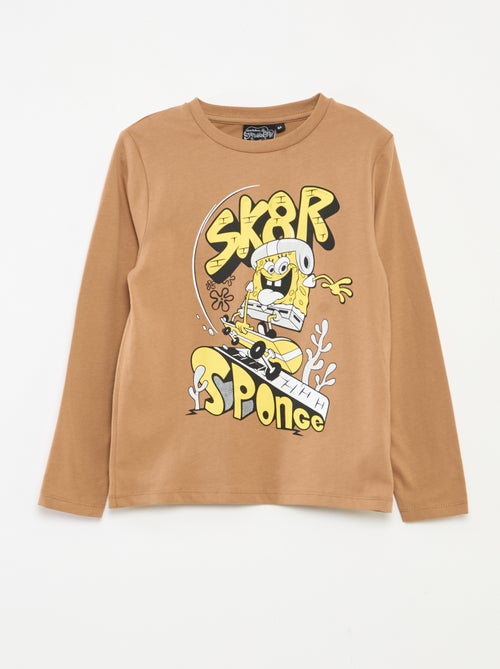 Conjunto de pijama largo 'Bob Esponja' camiseta + pantalón - 2 piezas - Kiabi