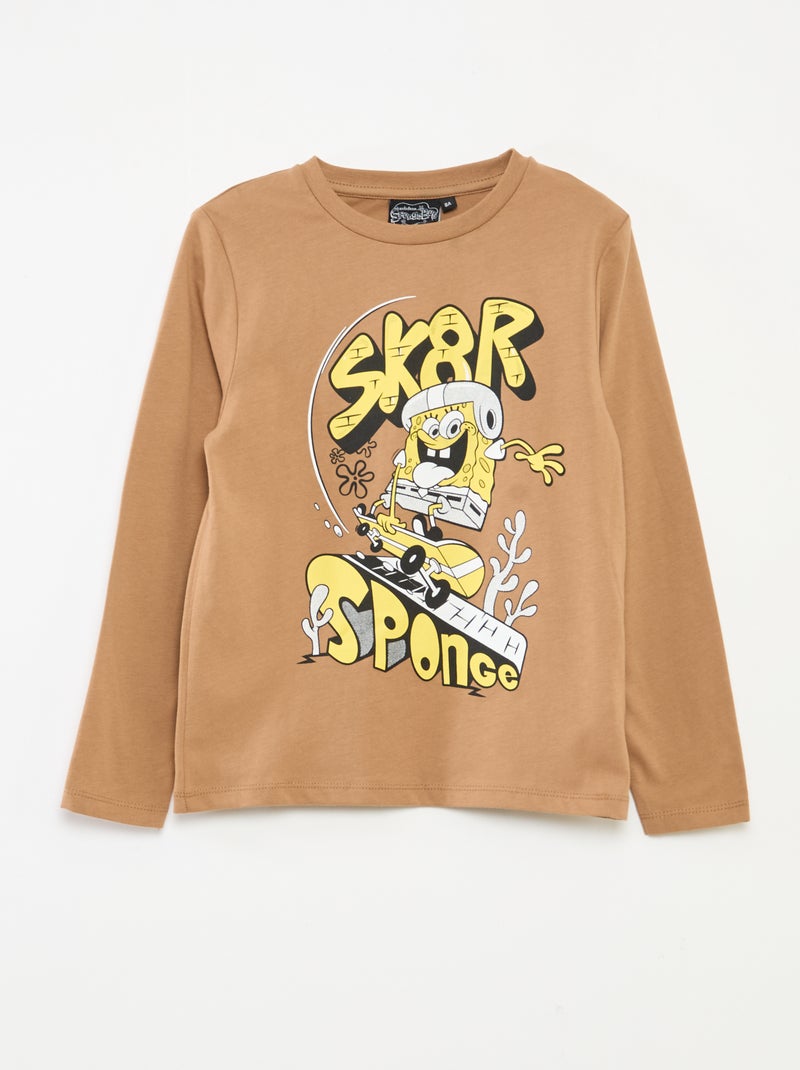 Conjunto de pijama largo 'Bob Esponja' camiseta + pantalón - 2 piezas Azul - Kiabi
