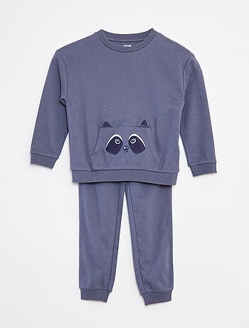 Conjunto de pijama largo camiseta + pantalón - 2 piezas