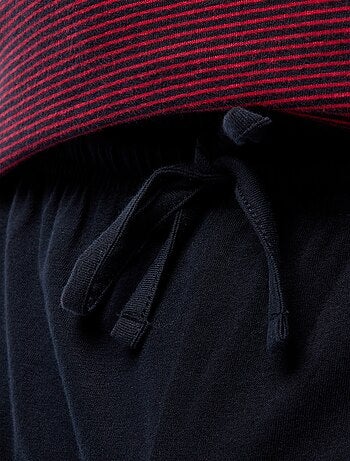 Conjunto de pijama largo camiseta + pantalón - 2 piezas
