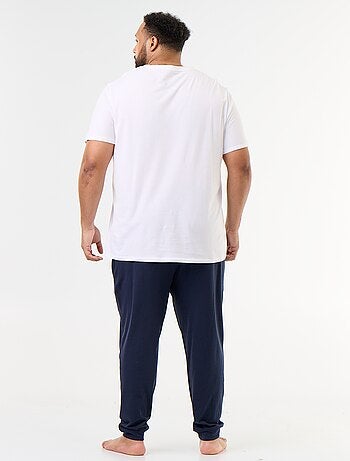 Conjunto de pijama largo camiseta + pantalón - 2 piezas