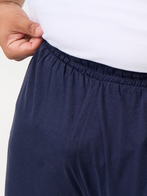 Conjunto de pijama largo camiseta + pantalón - 2 piezas - Kiabi
