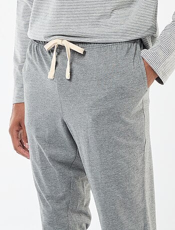 Conjunto de pijama largo camiseta + pantalón - 2 piezas