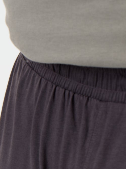Conjunto de pijama largo camiseta + pantalón - 2 piezas - Kiabi