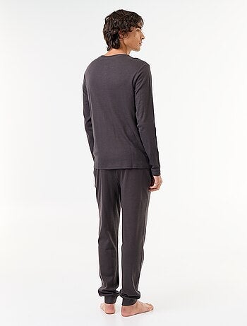 Conjunto de pijama largo camiseta + pantalón - 2 piezas