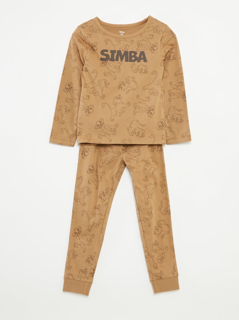 Conjunto de pijama largo camiseta + pantalón 'Disney' - 2 piezas Beige - Kiabi