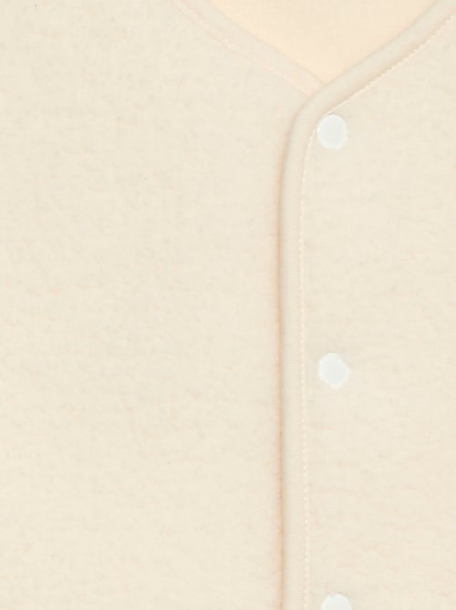 Conjunto de pijama largo de felpa + chaleco sin mangas efecto borreguito - 3 piezas - Kiabi