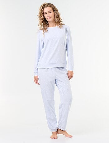 Conjunto de pijama largo de forro polar - 2 piezas