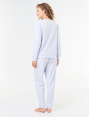 Conjunto de pijama largo de forro polar - 2 piezas