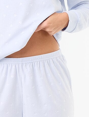 Conjunto de pijama largo de forro polar - 2 piezas