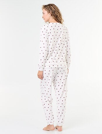 Conjunto de pijama largo de forro polar - 2 piezas