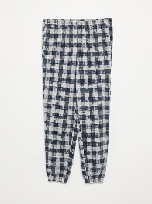 Conjunto de pijama largo de forro polar - 2 piezas - Kiabi Conjunto de pijama largo de forro polar - 2 piezas - Kiabi