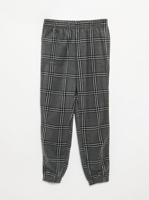 Conjunto de pijama largo de forro polar - 2 piezas - Kiabi Conjunto de pijama largo de forro polar - 2 piezas - Kiabi