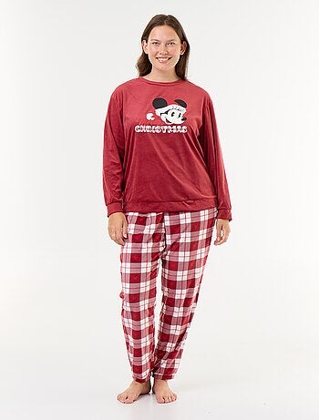 Conjunto de pijama largo de forro polar \'Disney\' \'Stitch\' - 2 piezas