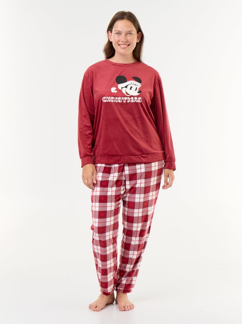 Conjunto de pijama largo de forro polar \'Disney\' \'Minnie\' - 2 piezas - Kiabi Conjunto de pijama largo de forro polar \'Disney\' \'Minnie\' - 2 piezas - Kiabi