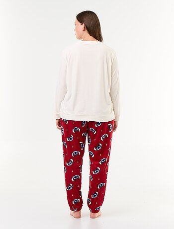 Conjunto de pijama largo de forro polar \'Disney\' \'Stitch\' - 2 piezas