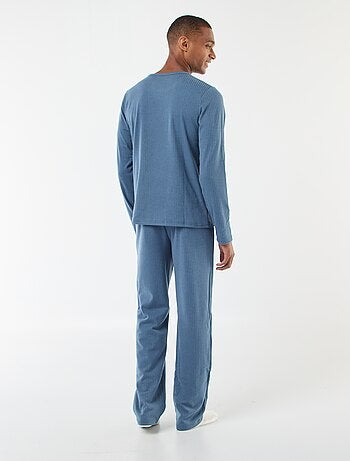 Conjunto de pijama largo de punto - 2 piezas