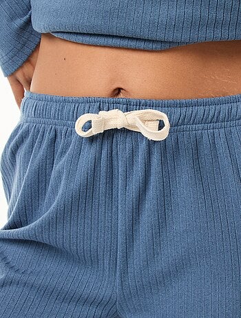 Conjunto de pijama largo de punto - 2 piezas