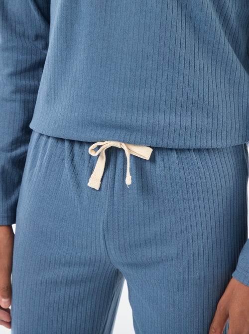 Conjunto de pijama largo de punto - 2 piezas - Kiabi