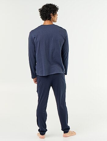 Conjunto de pijama largo de punto - 2 piezas