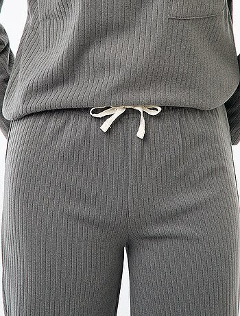 Conjunto de pijama largo de punto - 2 piezas