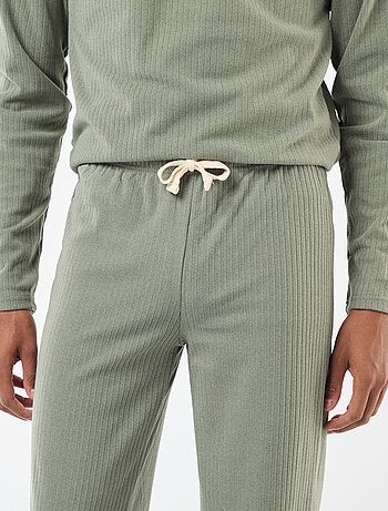 Conjunto de pijama largo de punto - 2 piezas