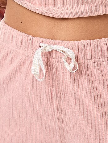 Conjunto de pijama largo de punto - 2 piezas