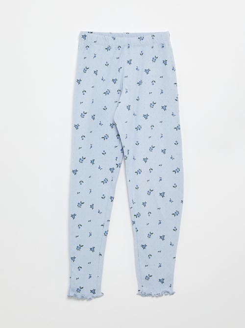 Conjunto de pijama largo de punto calado - 2 piezas - Kiabi Conjunto de pijama largo de punto calado - 2 piezas - Kiabi