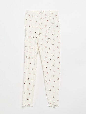 Conjunto de pijama largo de punto calado - 2 piezas