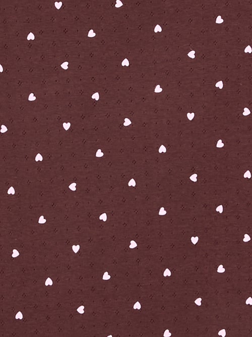 Conjunto de pijama largo de punto calado - 2 piezas - Kiabi Conjunto de pijama largo de punto calado - 2 piezas - Kiabi