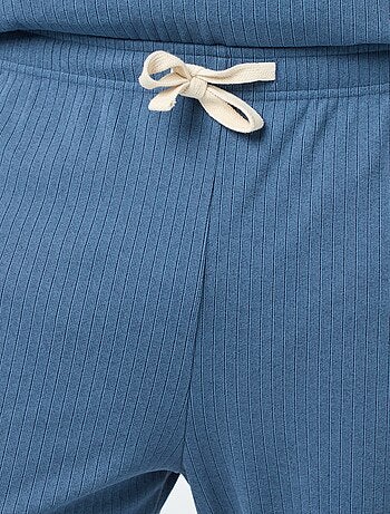 Conjunto de pijama largo de punto ultra suave - 2 piezas