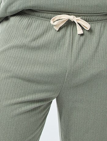Conjunto de pijama largo de punto ultra suave - 2 piezas