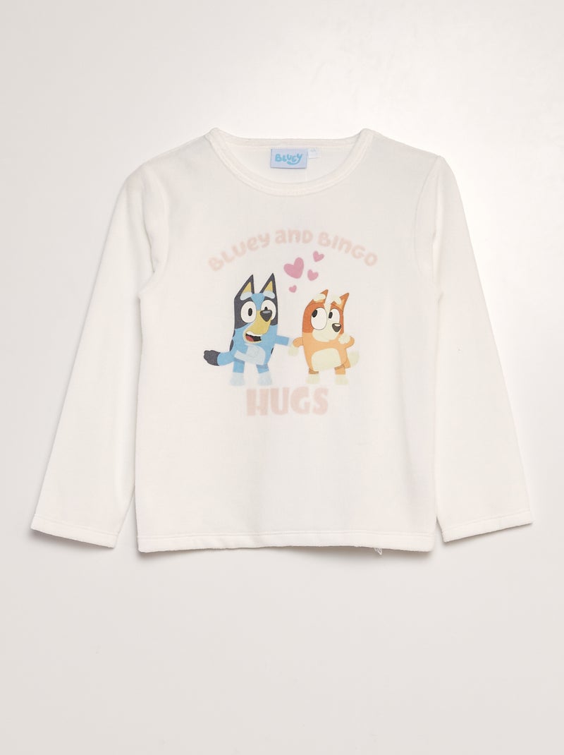 Conjunto de pijama largo de terciopelo 'Bluey' - 2 piezas BEIGE - Kiabi