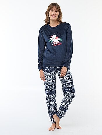 Conjunto de pijama largo de terciopelo 'Pampan' 'Disney' - 2 piezas