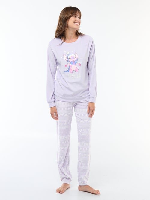 Conjunto de pijama largo de terciopelo 'Pampan' 'Disney' - 2 piezas - Kiabi