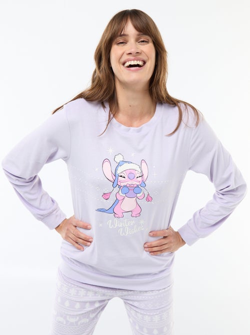 Conjunto de pijama largo de terciopelo 'Pampan' 'Disney' - 2 piezas - Kiabi