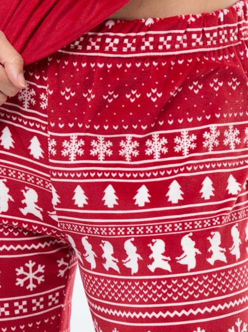 Conjunto de pijama largo de terciopelo 'Pampan' 'Disney' - 2 piezas - Kiabi