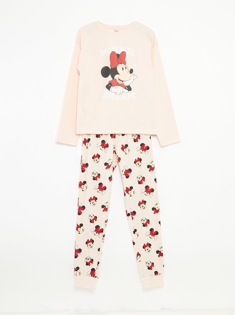 Conjunto de pijama largo 'Disney' camiseta + pantalón - 2 piezas Rosa - Kiabi