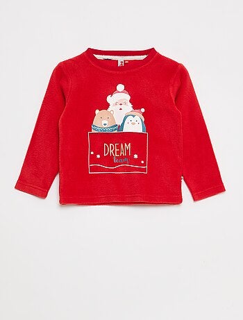 Conjunto de pijama largo en micropolar - 2 piezas