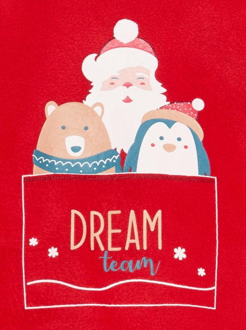 Conjunto de pijama largo en micropolar - 2 piezas - Kiabi