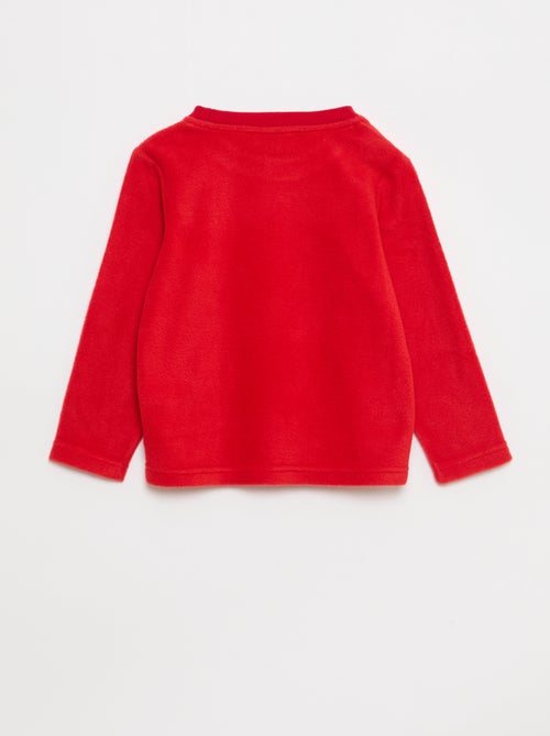 Conjunto de pijama largo en micropolar - 2 piezas - Kiabi