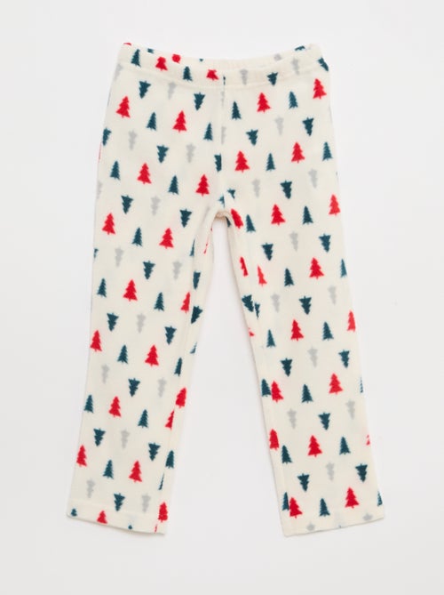 Conjunto de pijama largo en micropolar - 2 piezas - Kiabi