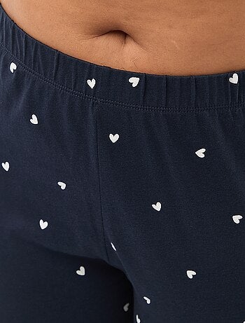 Conjunto de pijama largo estampado - 2 piezas