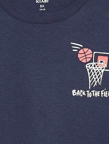 Conjunto de pijama largo estampado - 2 piezas