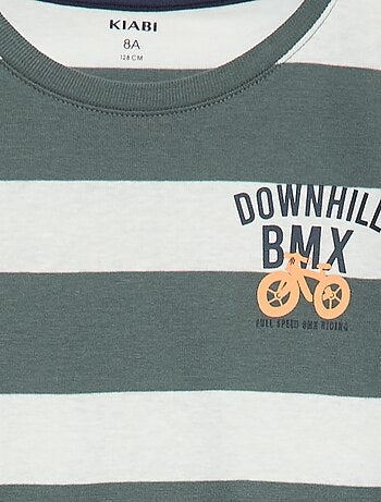 Conjunto de pijama largo estampado - 2 piezas