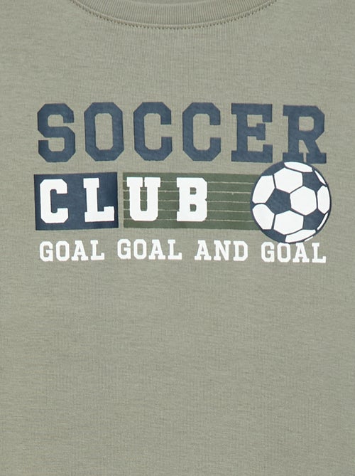 Conjunto de pijama largo estampado - 2 piezas - Kiabi Conjunto de pijama largo estampado - 2 piezas - Kiabi